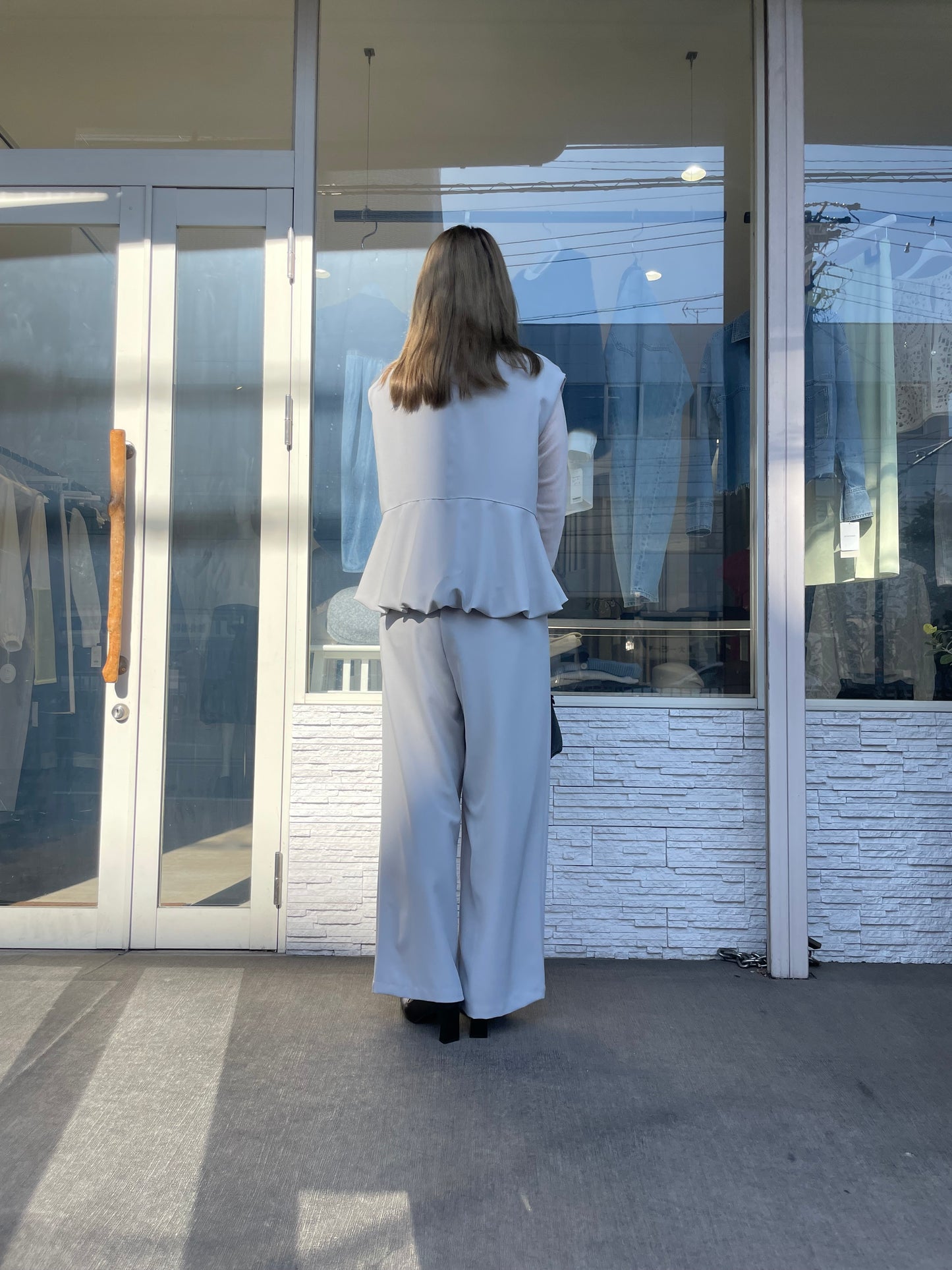 バルーントップス＆ワイドパンツセット