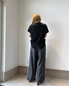 シルケットバックスリットTシャツ