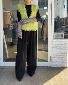 シャギーニットベスト