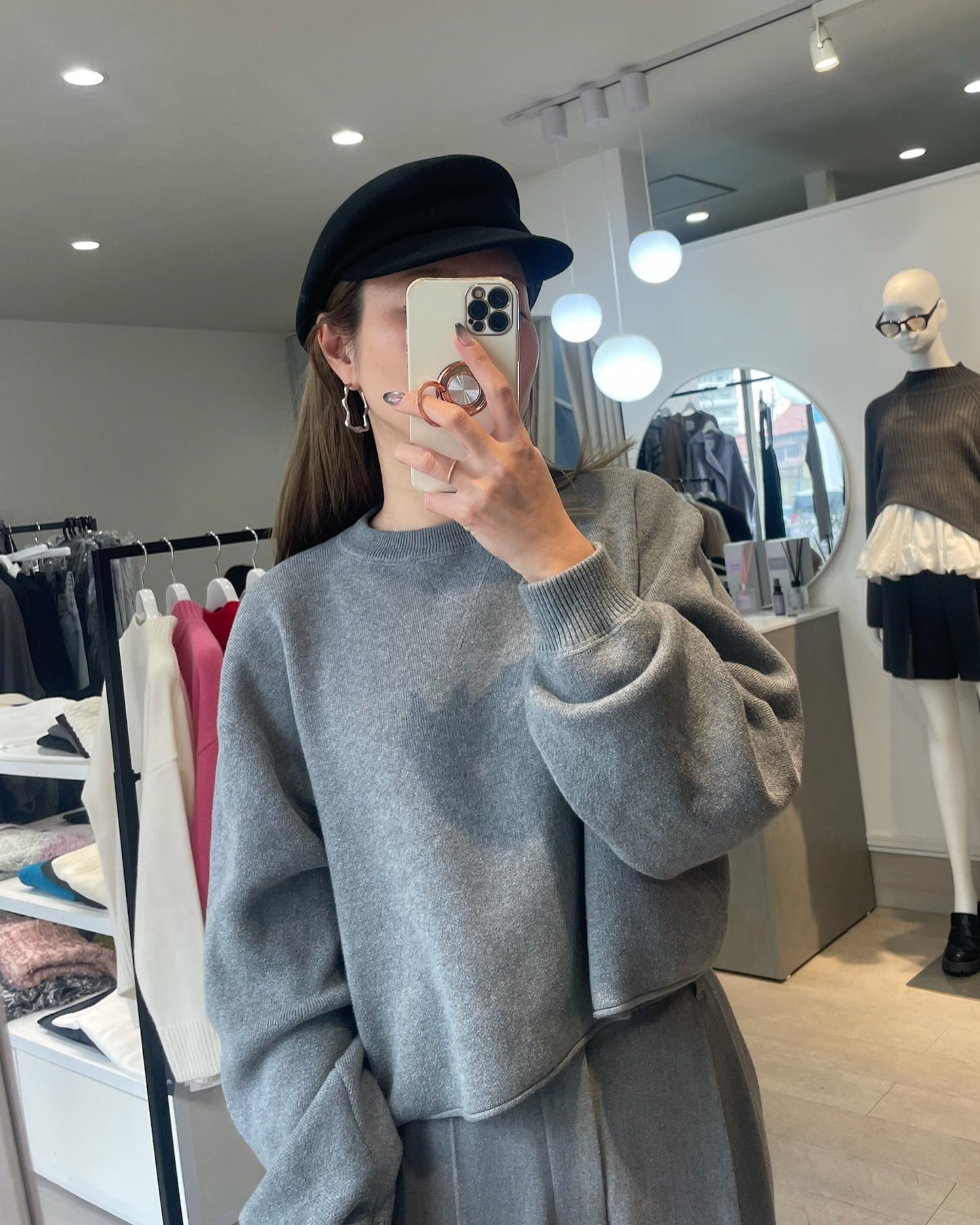 ウール100%キャスケット