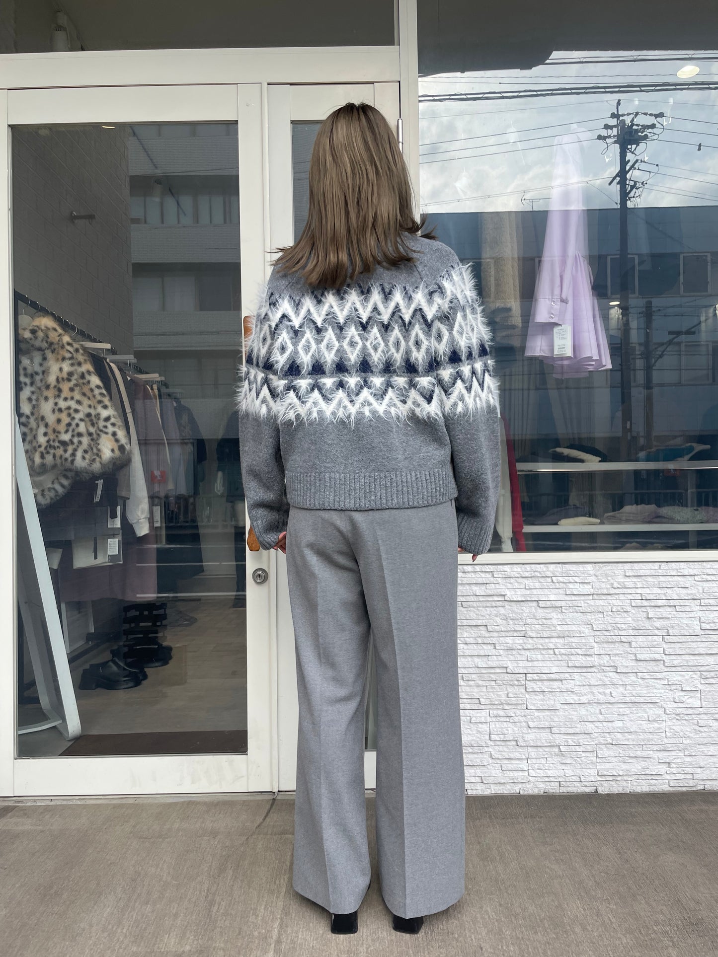 ノルディックニットブルゾン