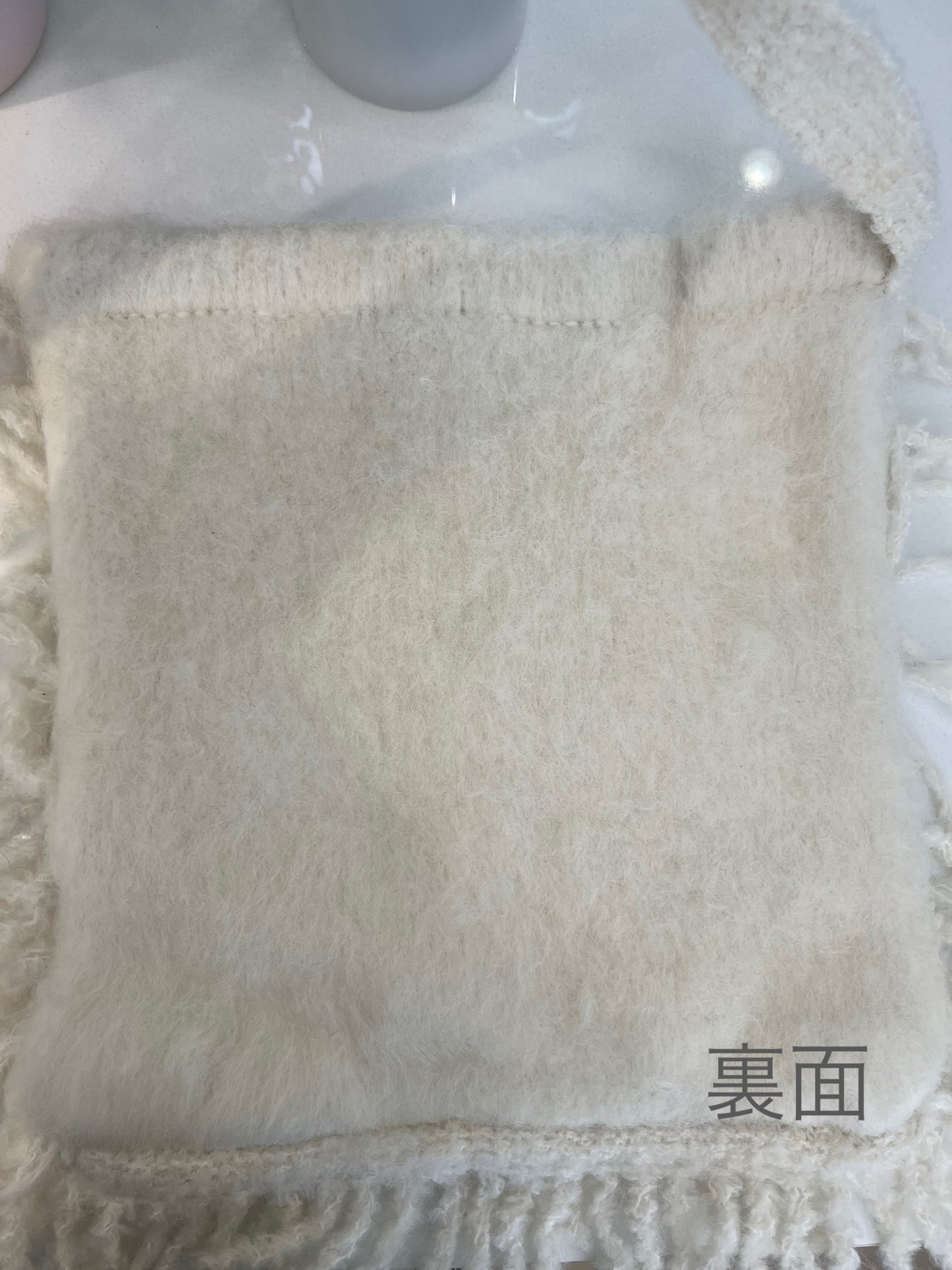 ニットフリンジバッグ