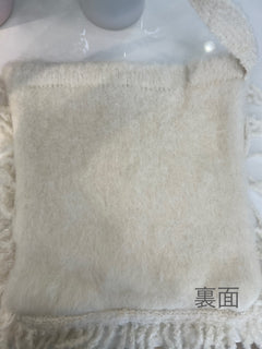 ニットフリンジバッグ