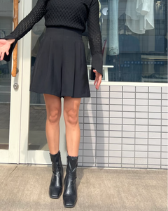 アーモンドトゥショートブーツ