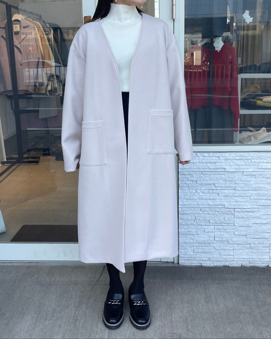 ウールライクロングカーディガン