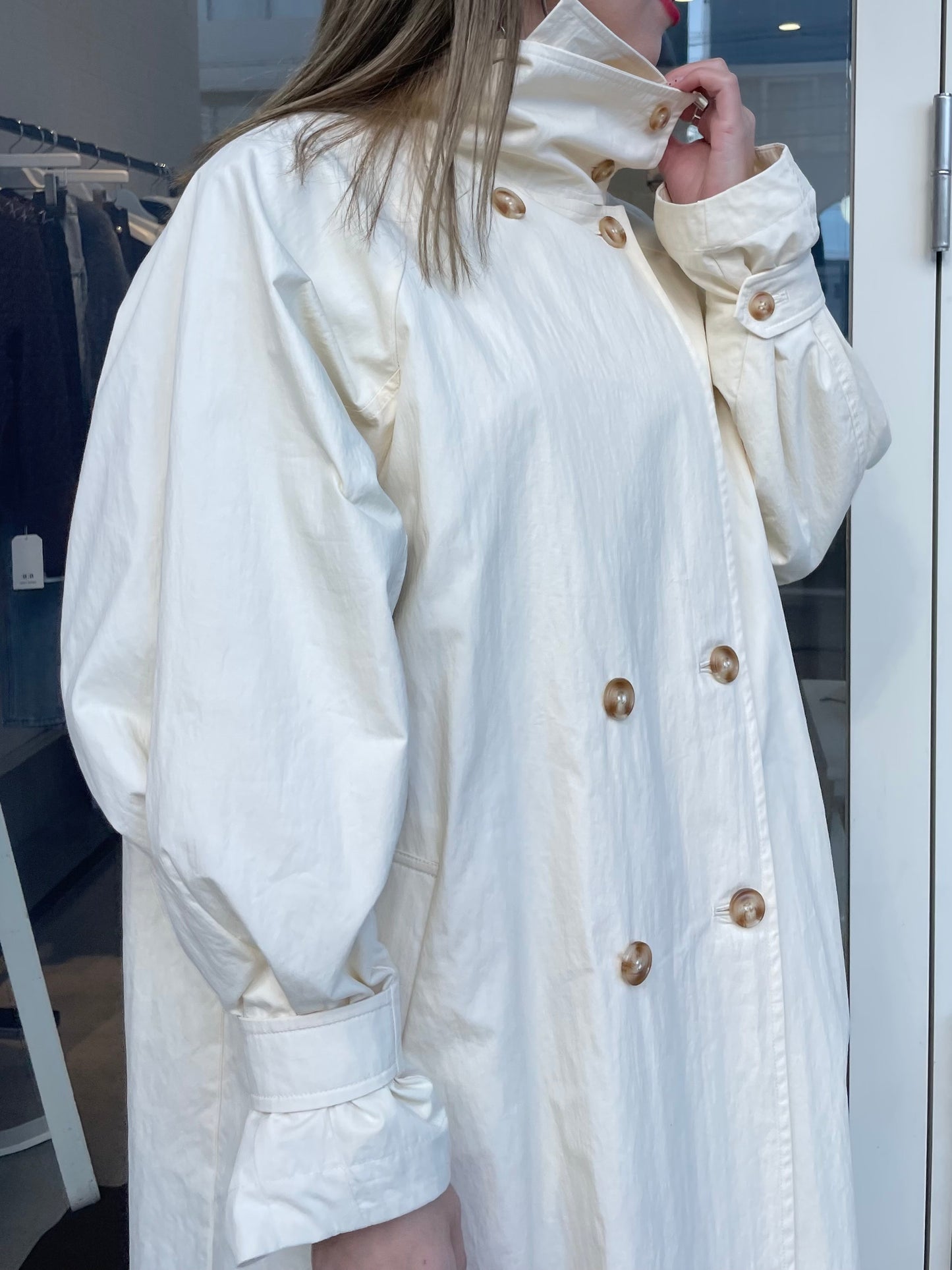 スタンドカラースプリングコート