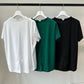 シルケットバックスリットTシャツ