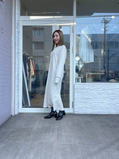 ジョーゼットロングワンピース