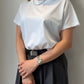 シルケットバックスリットTシャツ