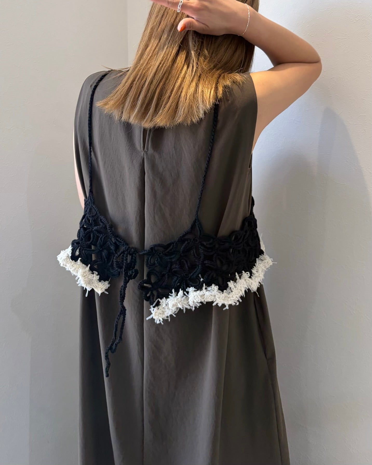 ストレッチシフォンワンピース