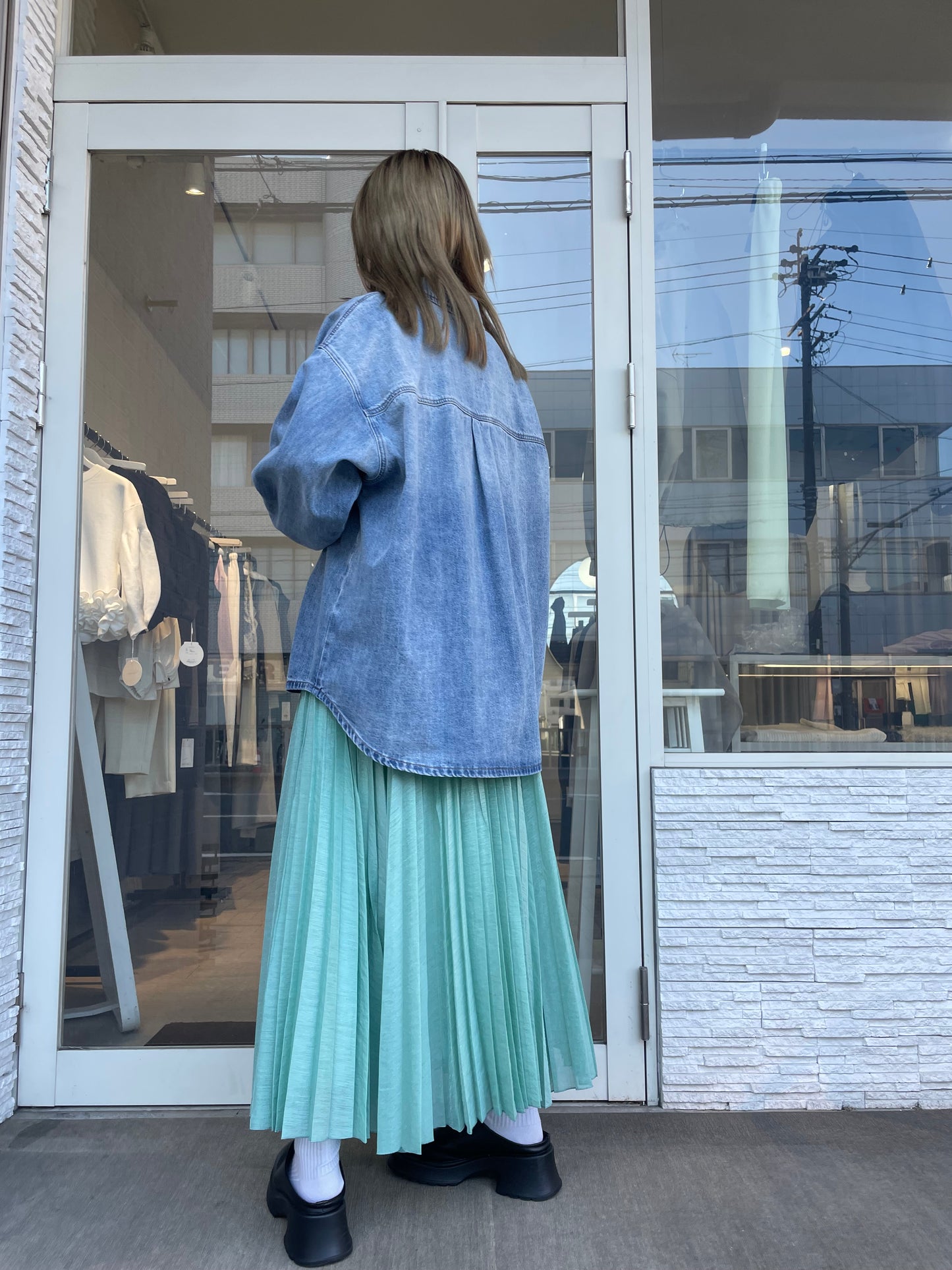 ランダムプリーツスカート