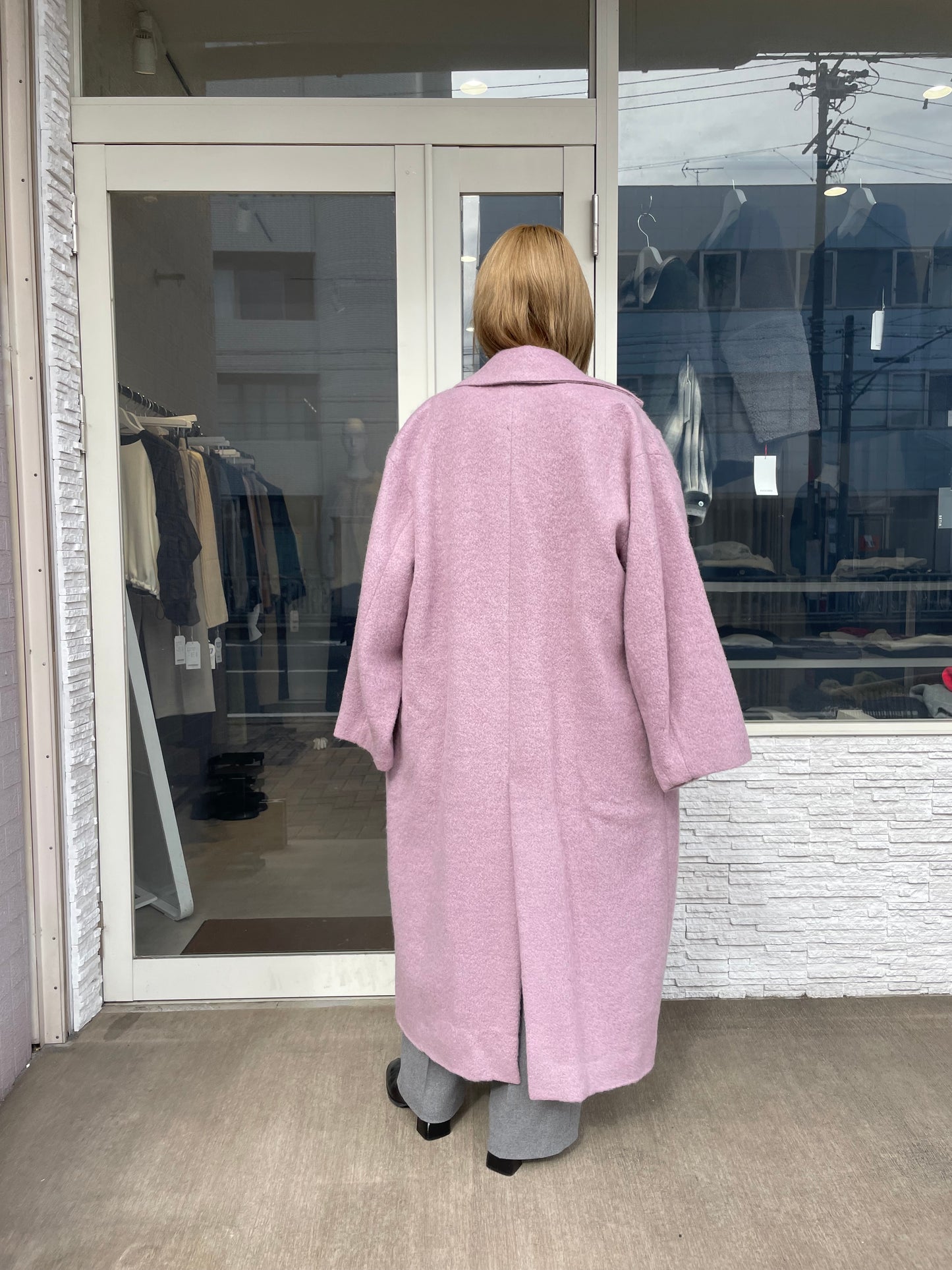 シャギーロングコート