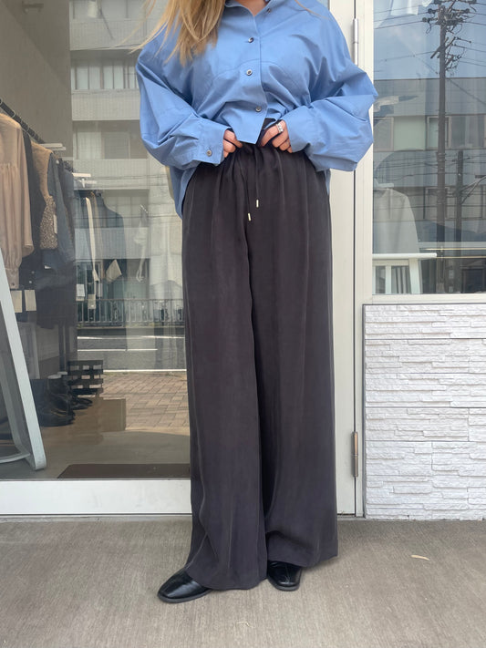 キュプラストレートパンツ