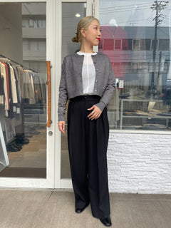 クロップドカーディガン