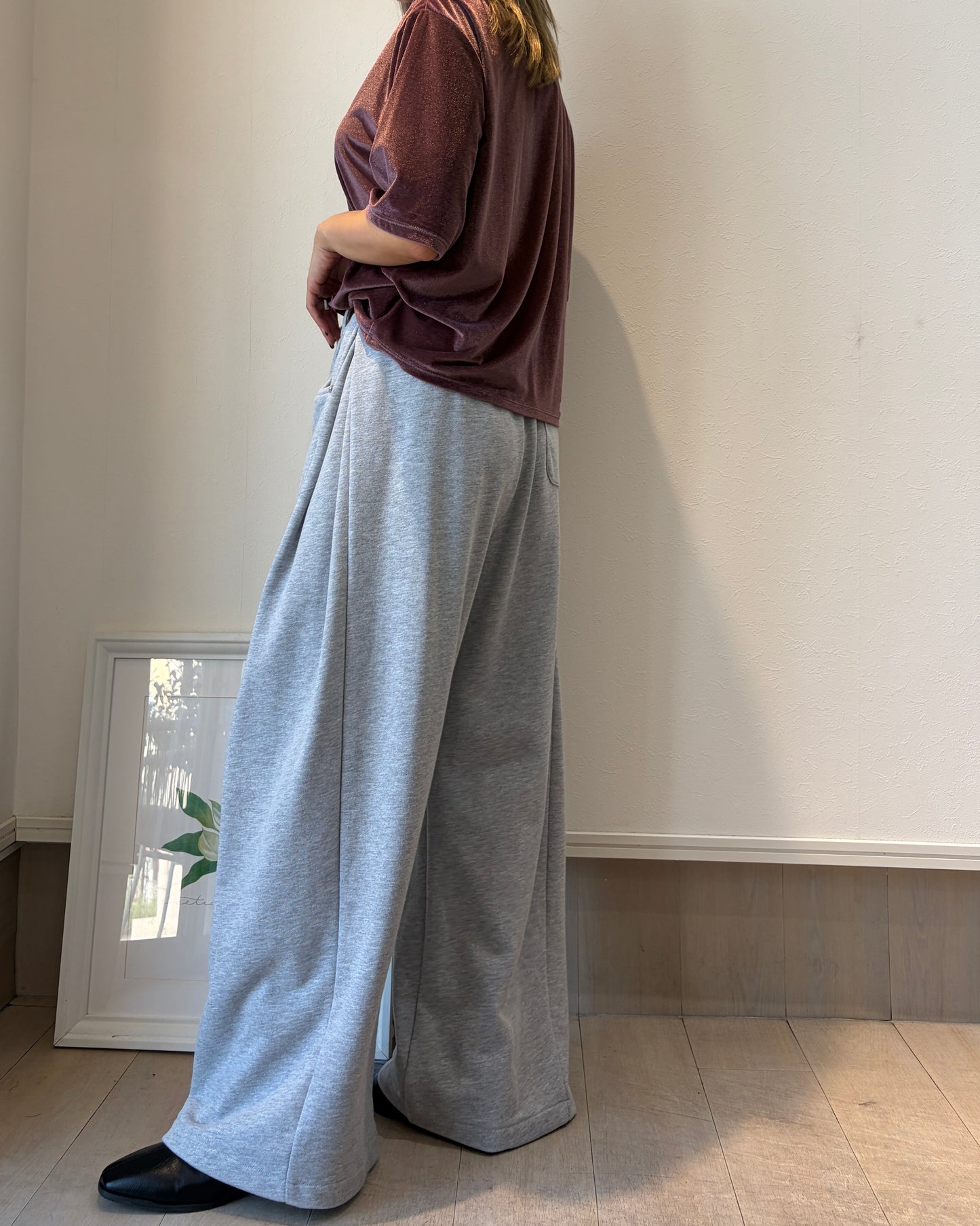 ベルト付きスウェットパンツ