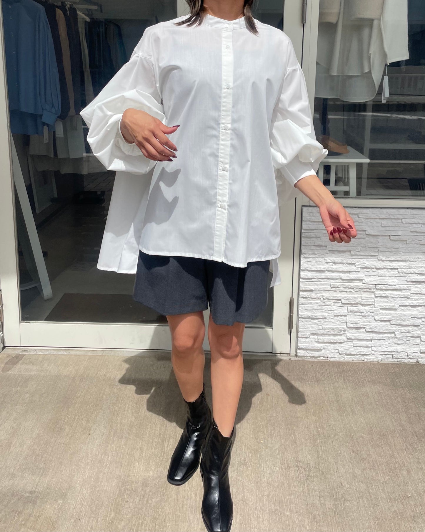 ボリュームスリーブブラウス