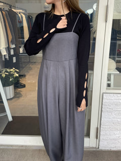 カットデザインリブニット