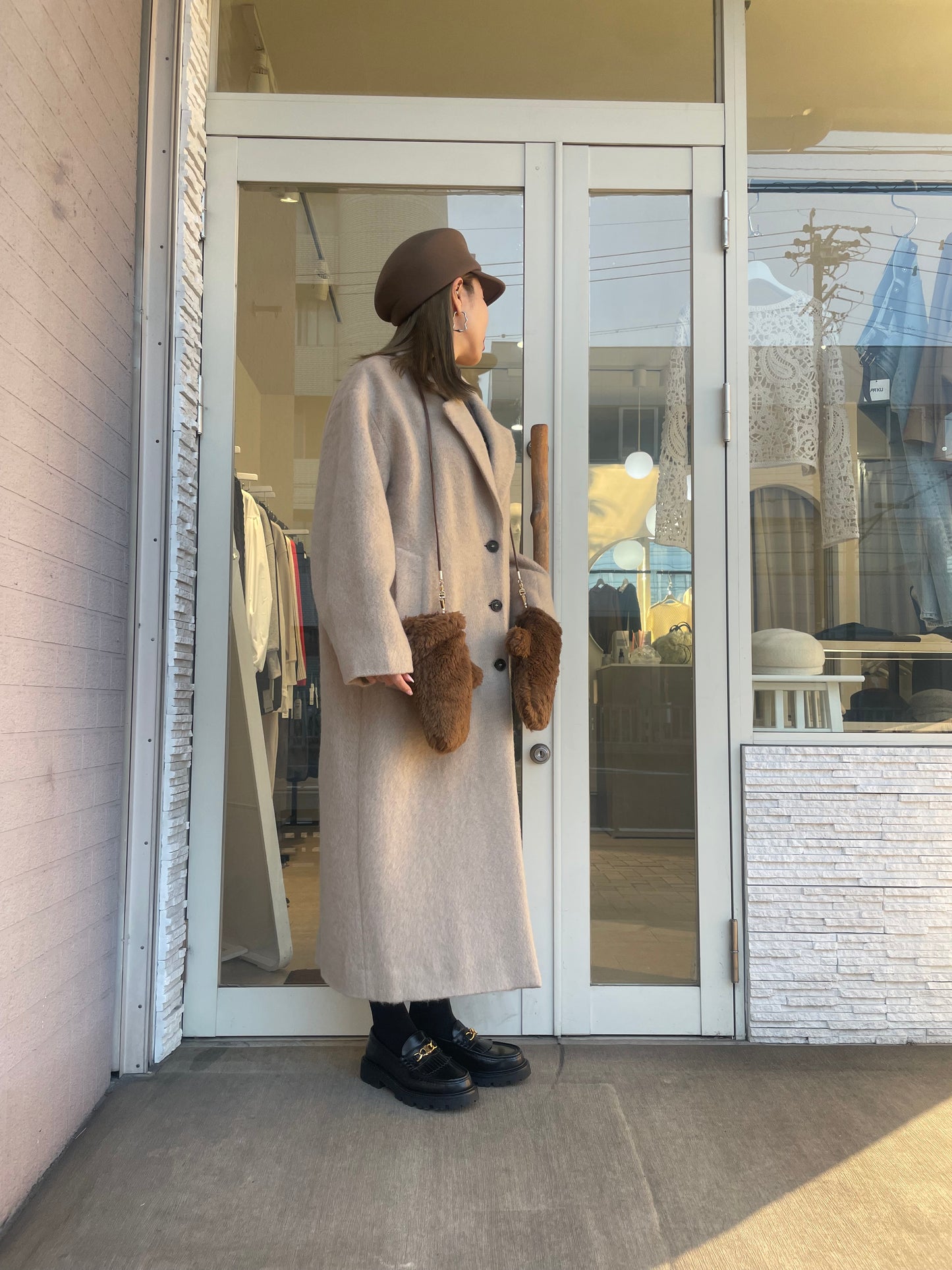 コード付きファーミトン