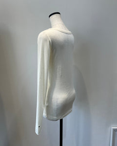♡シルクカシミヤブレンドクルートップス