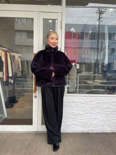 フェイクミンクファーブルゾン