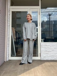 カットオフスウェットプルオーバー