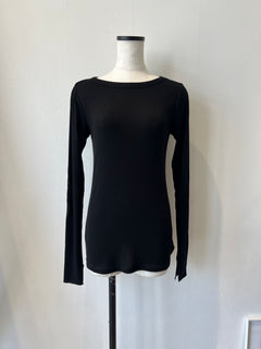 シルクカシミアブレンドリブトップス