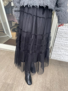 ベロアチュールスカート