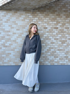 logo sweat zip hoodie