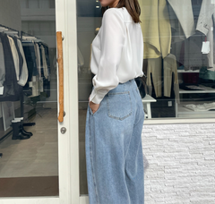 【再入荷】細ボウタイブラウス