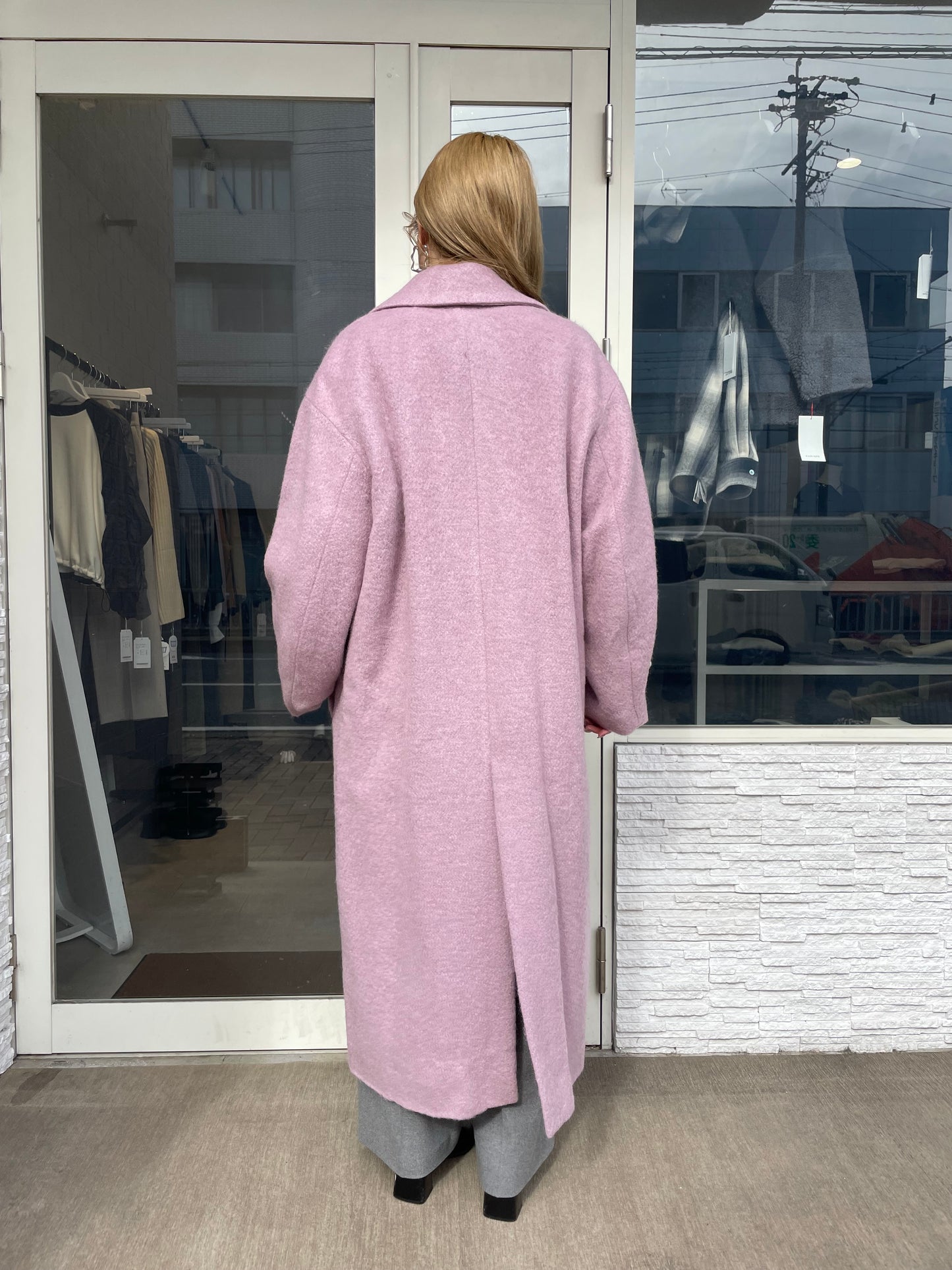 シャギーロングコート