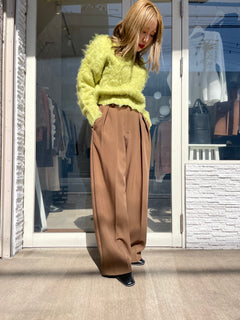 シャギーニットプルオーバー