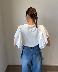 ドッキングフリルTシャツ