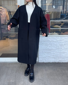 ウールライクロングカーディガン