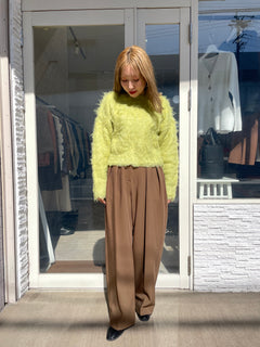 シャギーニットプルオーバー