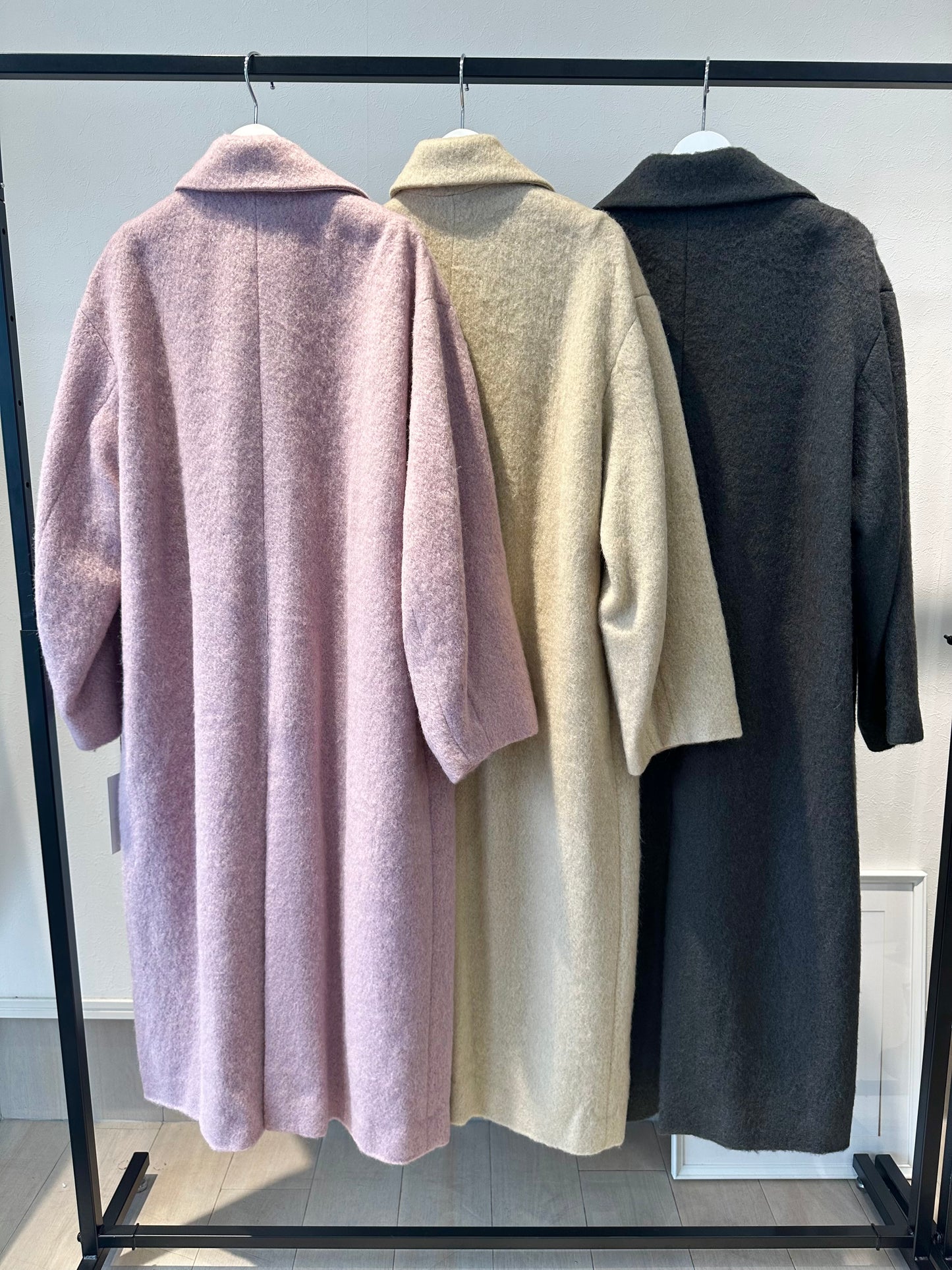 シャギーロングコート