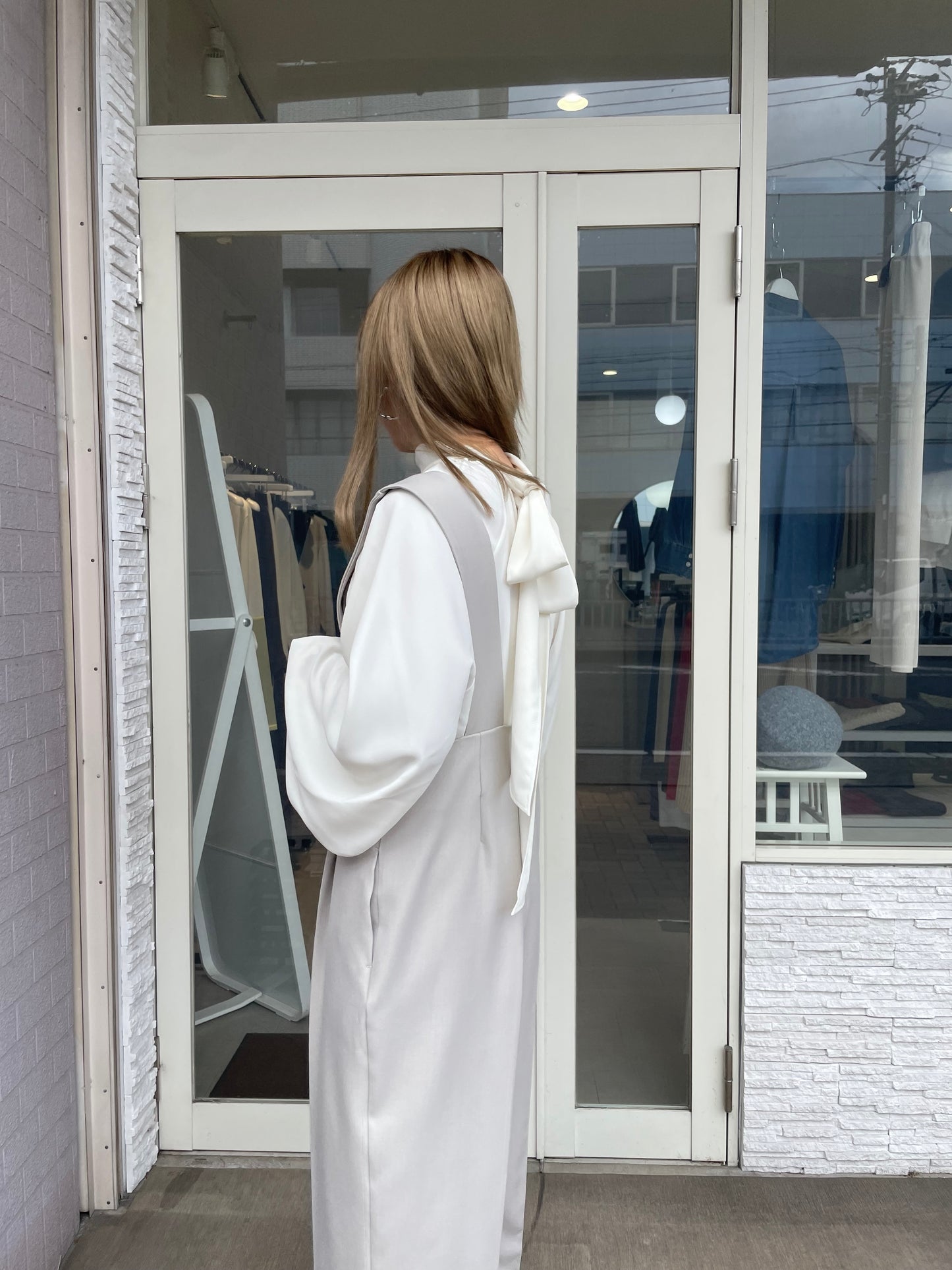 キーネックオールインワン