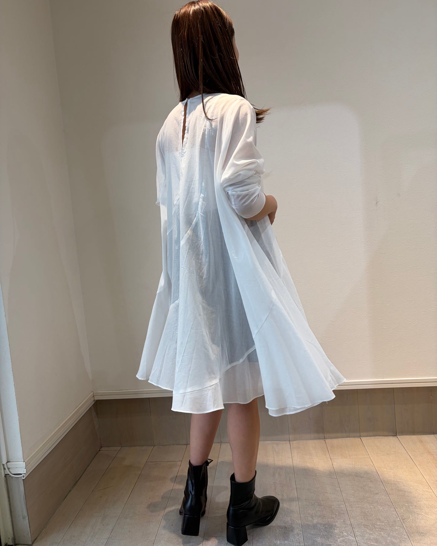 【再入荷】コットンボイルワンピース