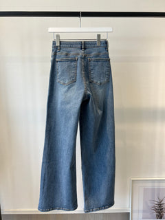 クロスウエストワイドデニム