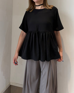 ストレッチシフォンフリルブラウス
