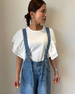 ドッキングフリルTシャツ