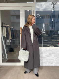 シャギーロングコート