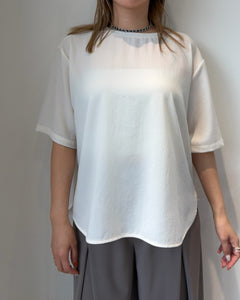 ストレッチシフォンブラウス