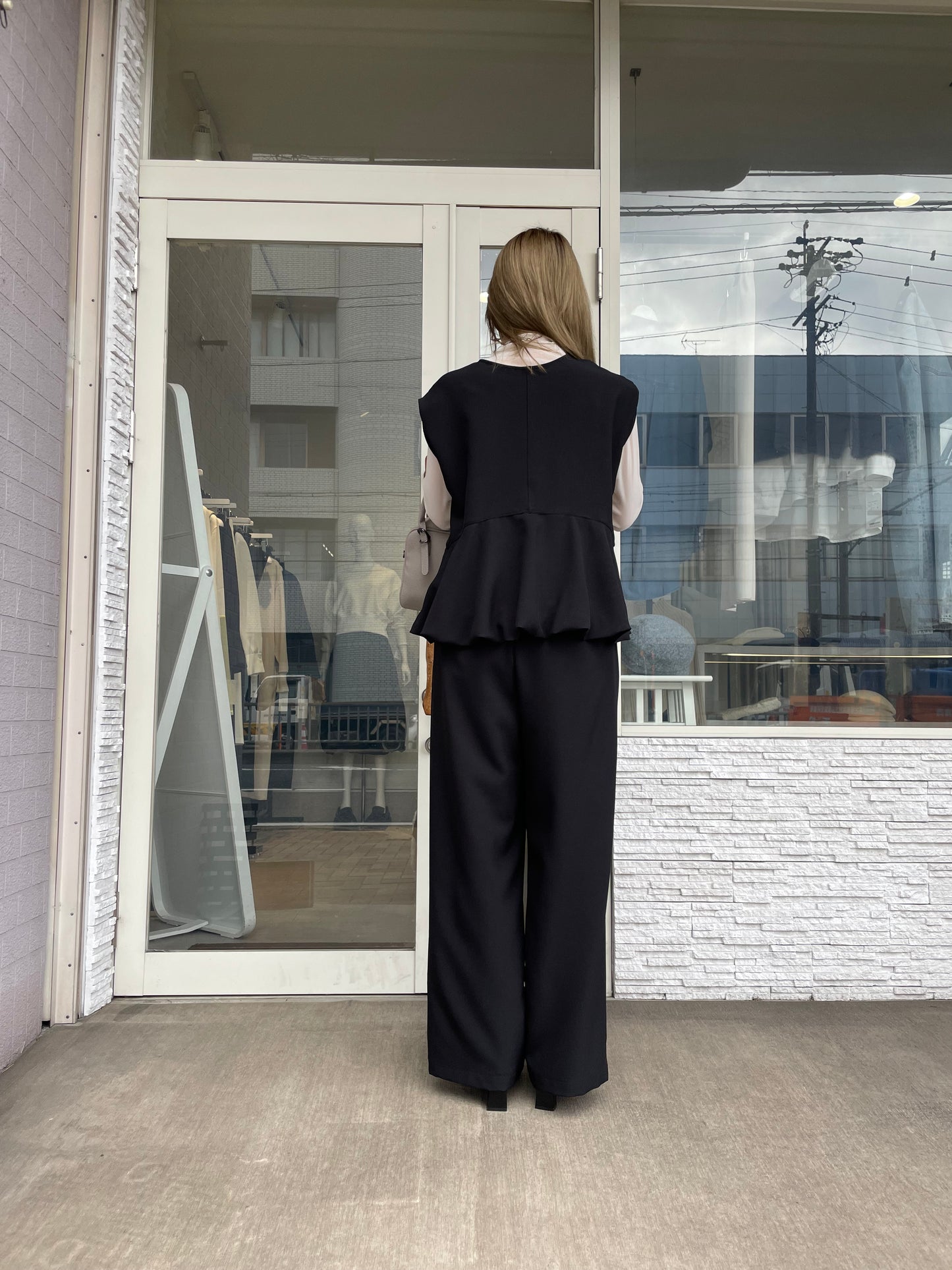 バルーントップス＆ワイドパンツセット