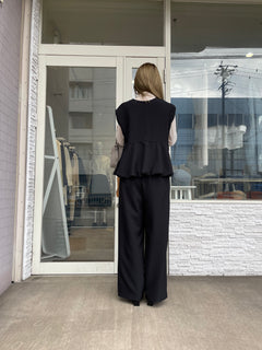 バルーントップス＆ワイドパンツセット