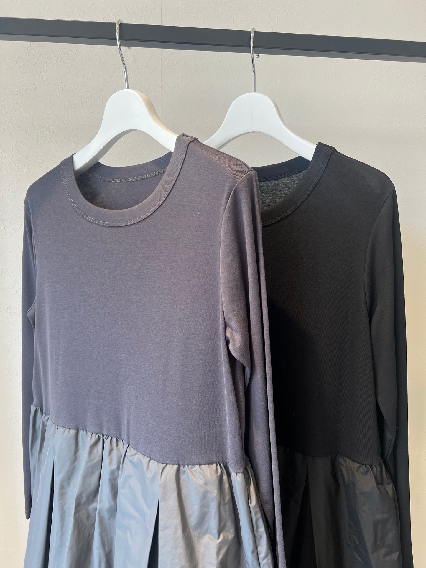 ロングスリーブドッキングバルーンワンピース