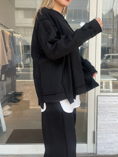 カットオフスウェットプルオーバー