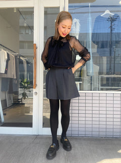 タックショートパンツ