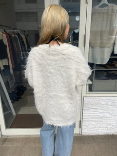 シャギーロングカーディガン