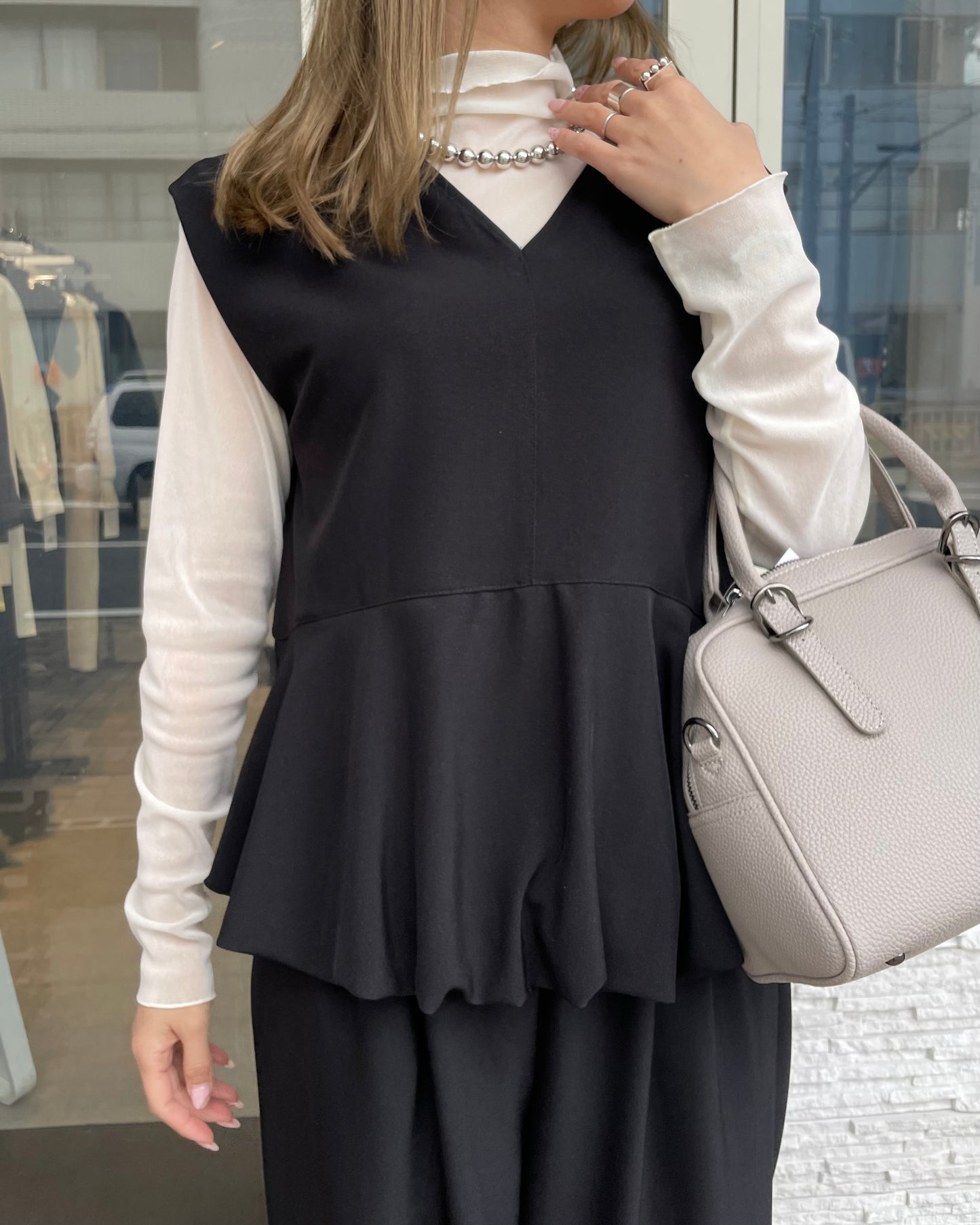 バルーントップス＆ワイドパンツセット