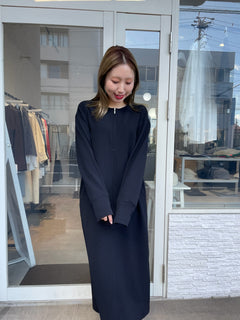 ジョーゼットロングワンピース